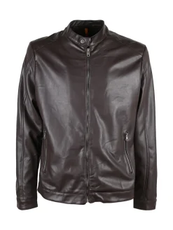 X-Cape Giacca uomo in ecopelle con zip