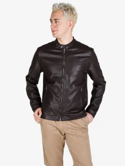 X-Cape Giacca uomo in ecopelle con zip