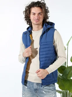 X-Cape Gilet da uomo imbottito con cappuccio - avion