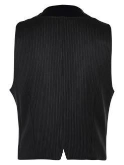 X-Cape Gilet elegante gessato nero