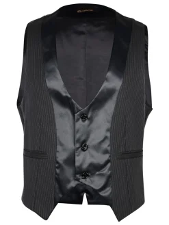 X-Cape Gilet elegante gessato nero