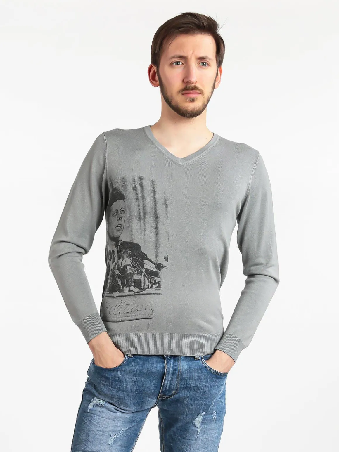 X-Cape Maglioncino leggero uomo scollo V