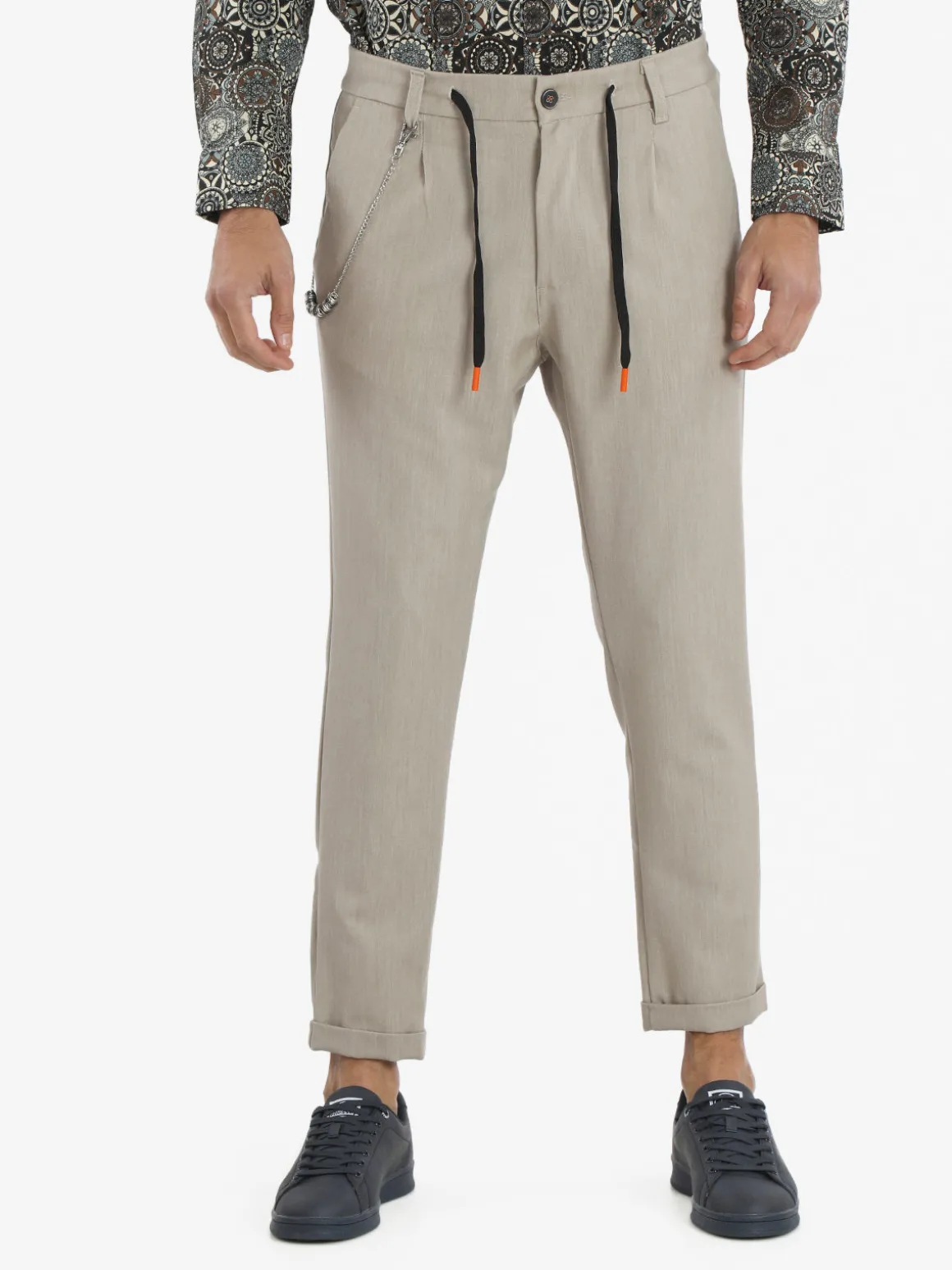 X-Cape Pantaloni casual da uomo con catena