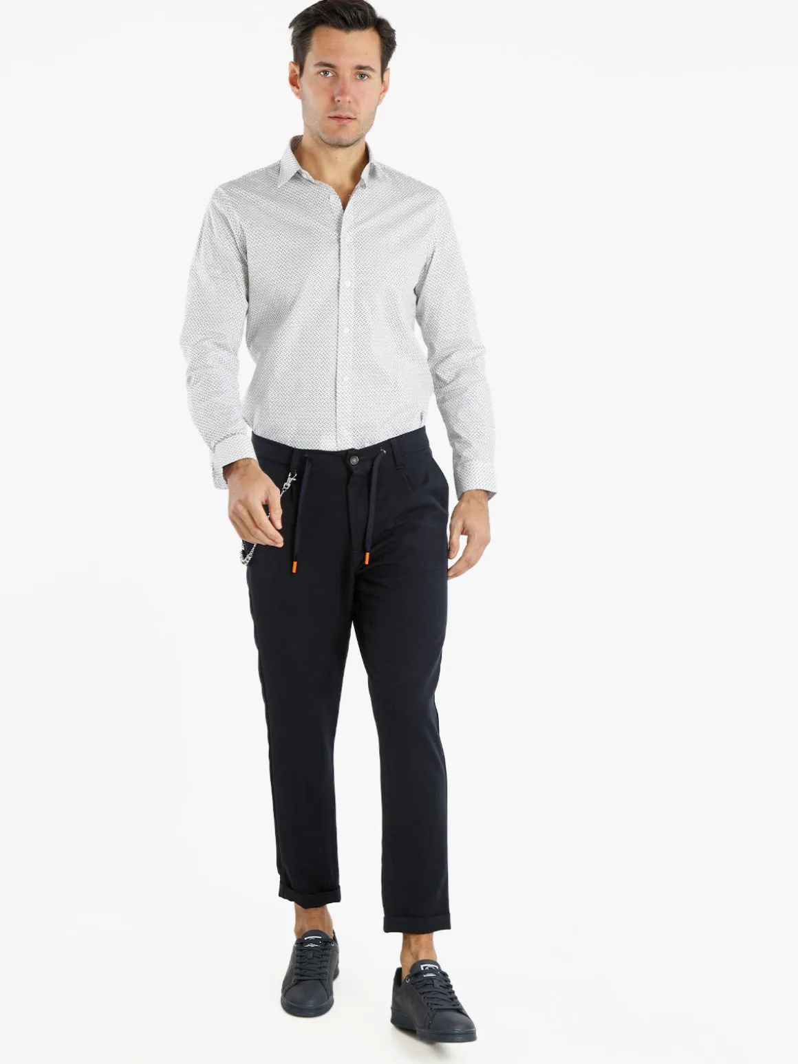 X-Cape Pantaloni casual da uomo con stampa a quadri