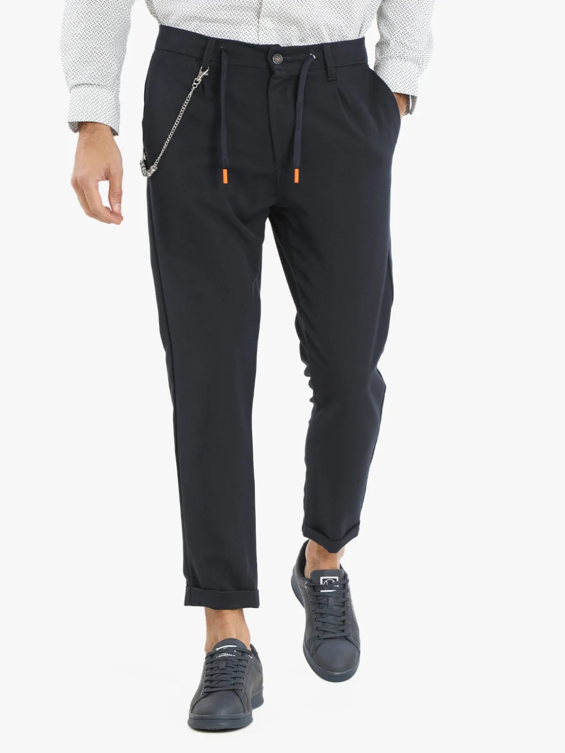 X-Cape Pantaloni casual da uomo con stampa a quadri
