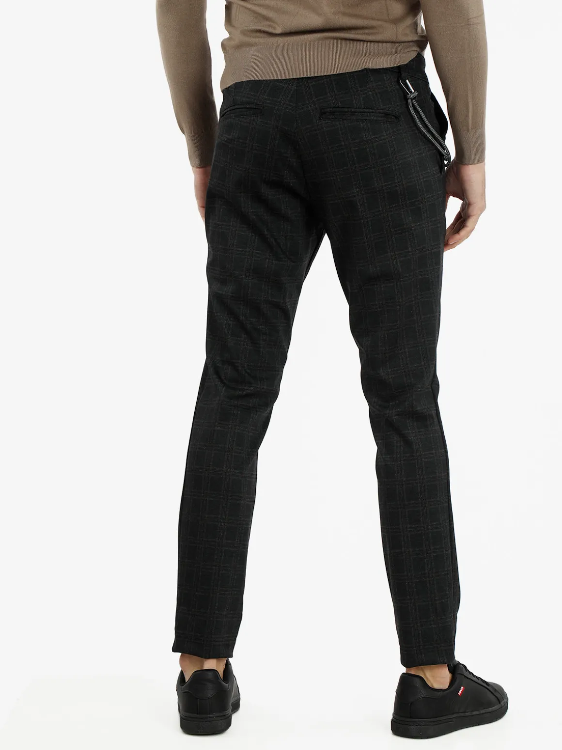 X-Cape Pantaloni casual da uomo con stampa a quadri