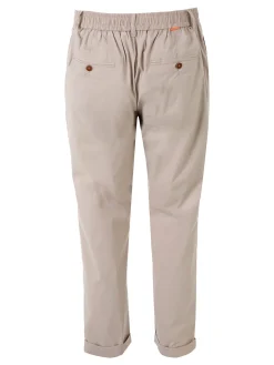 X-Cape Pantaloni da uomo in cotone tecnico con coulisse - sabbia