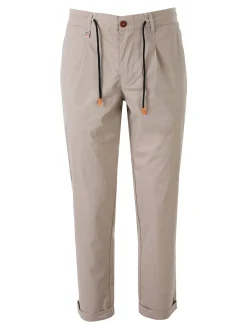 X-Cape Pantaloni da uomo in cotone tecnico con coulisse - sabbia