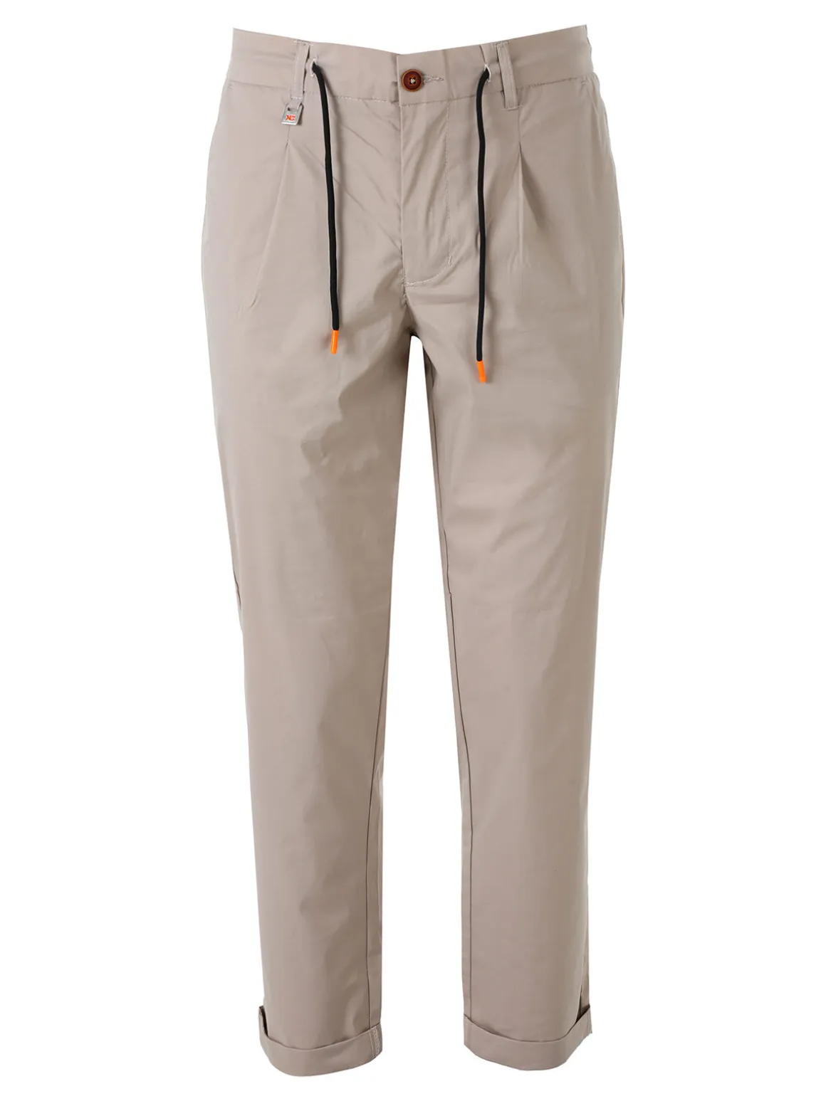 X-Cape Pantaloni da uomo in cotone tecnico con coulisse - sabbia
