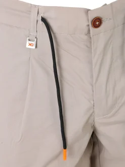X-Cape Pantaloni da uomo in cotone tecnico con coulisse - sabbia