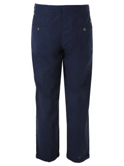 X-Cape Pantaloni da uomo in misto lino e cotone - blu scuro