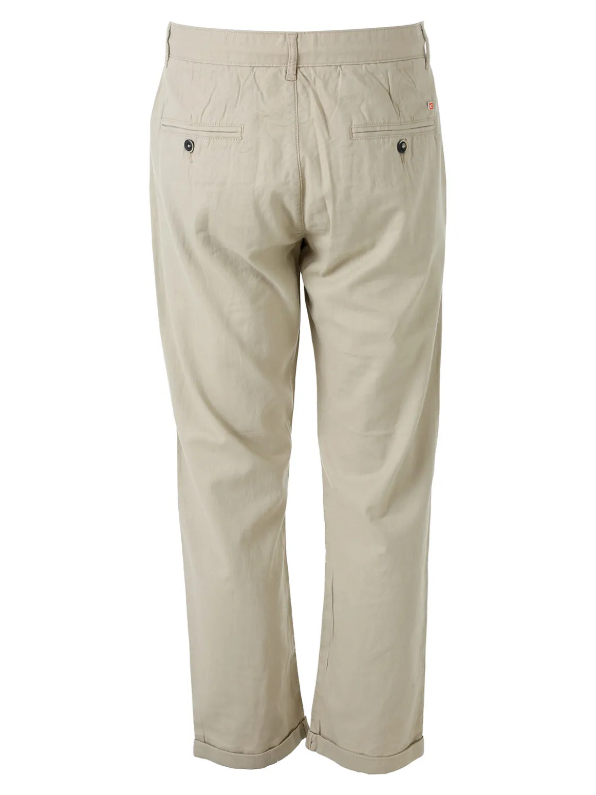 X-Cape Pantaloni da uomo in misto lino e cotone - sabbia