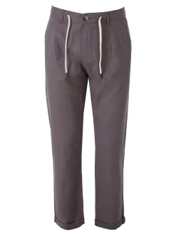 X-Cape Pantaloni da uomo in misto lino e cotone - taupe