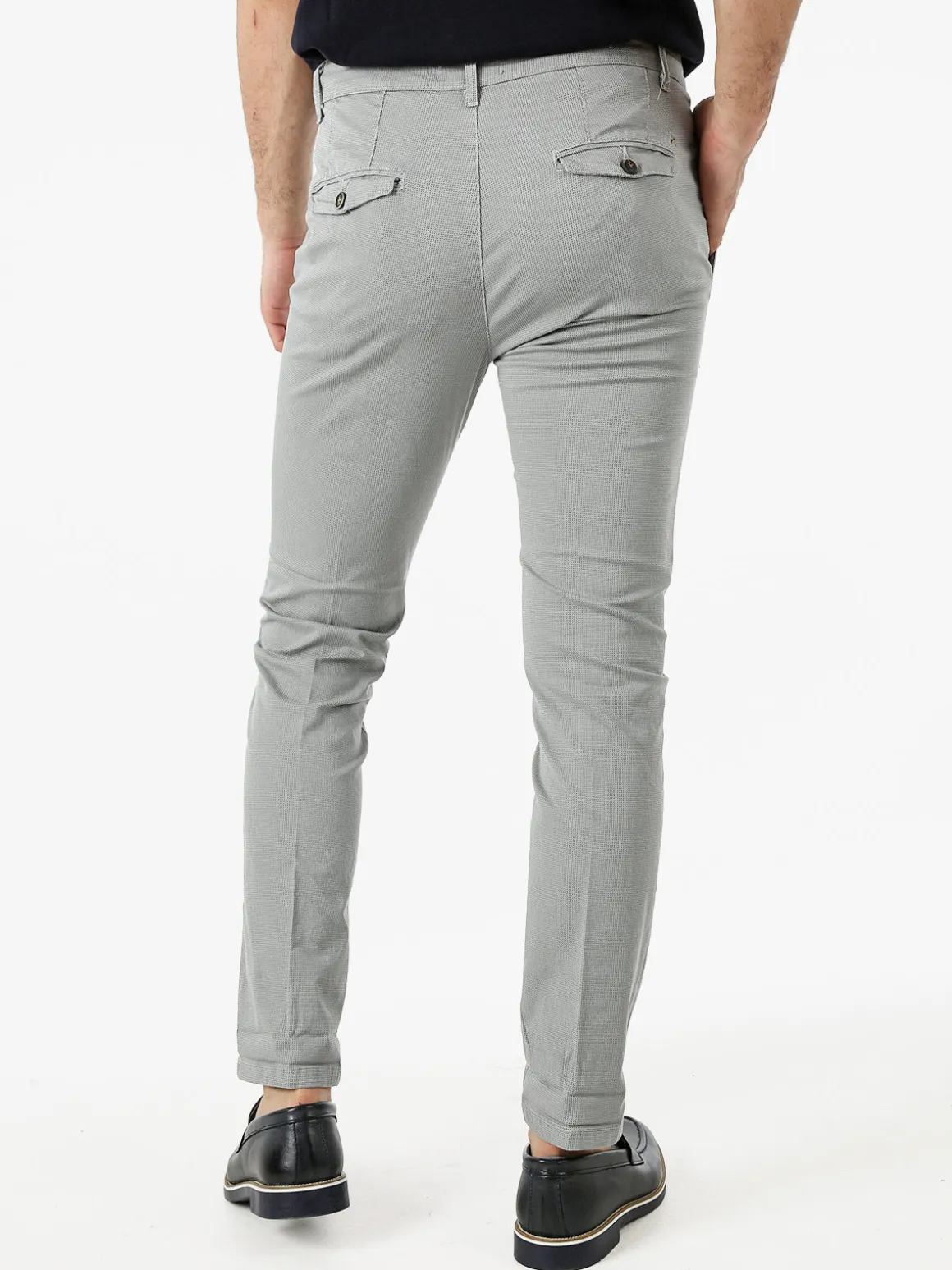 X-Cape Pantaloni slim fit da uomo in cotone - grigio