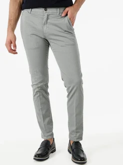 X-Cape Pantaloni slim fit da uomo in cotone - grigio