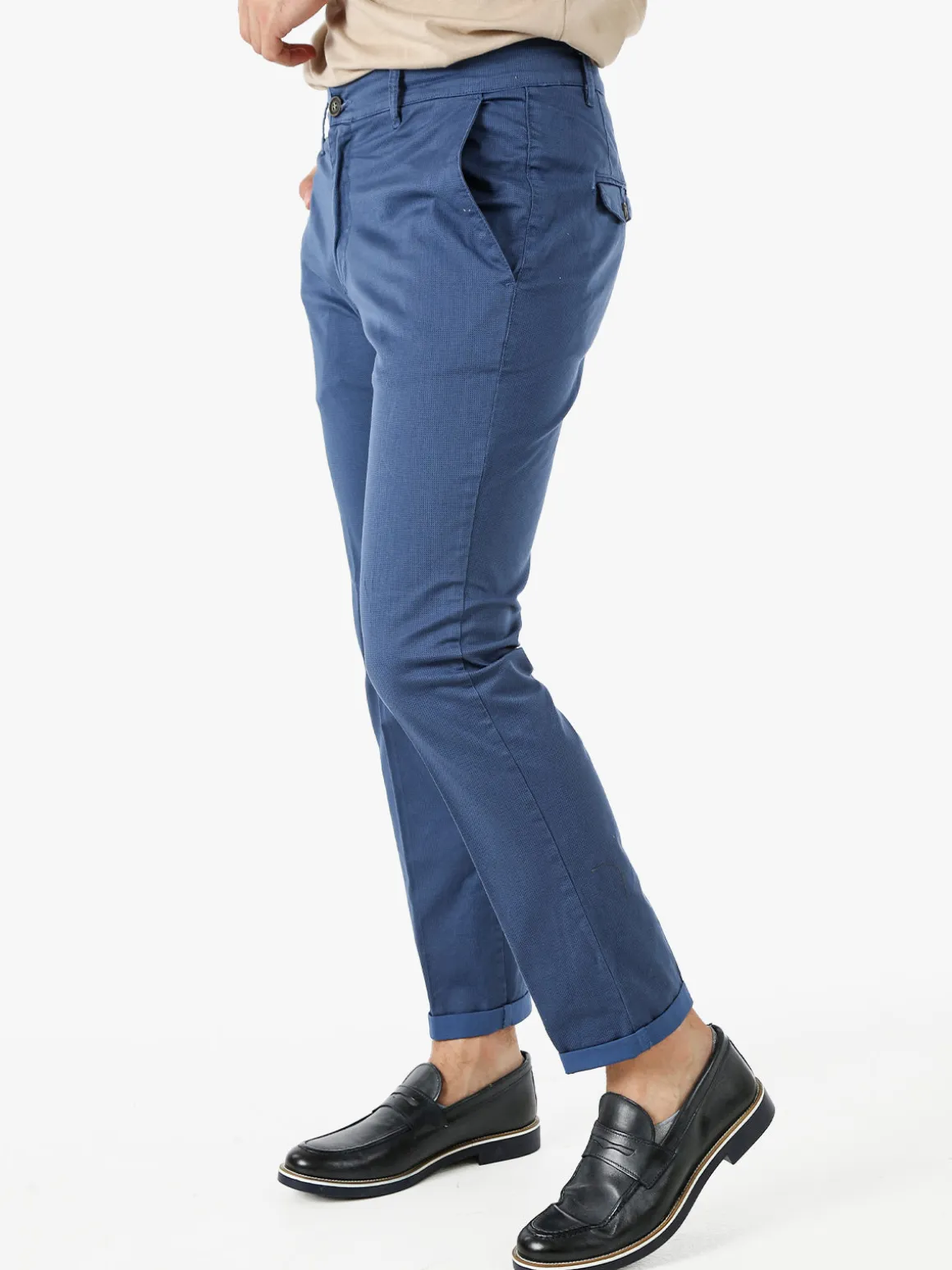 X-Cape Pantaloni slim fit da uomo in cotone - blu