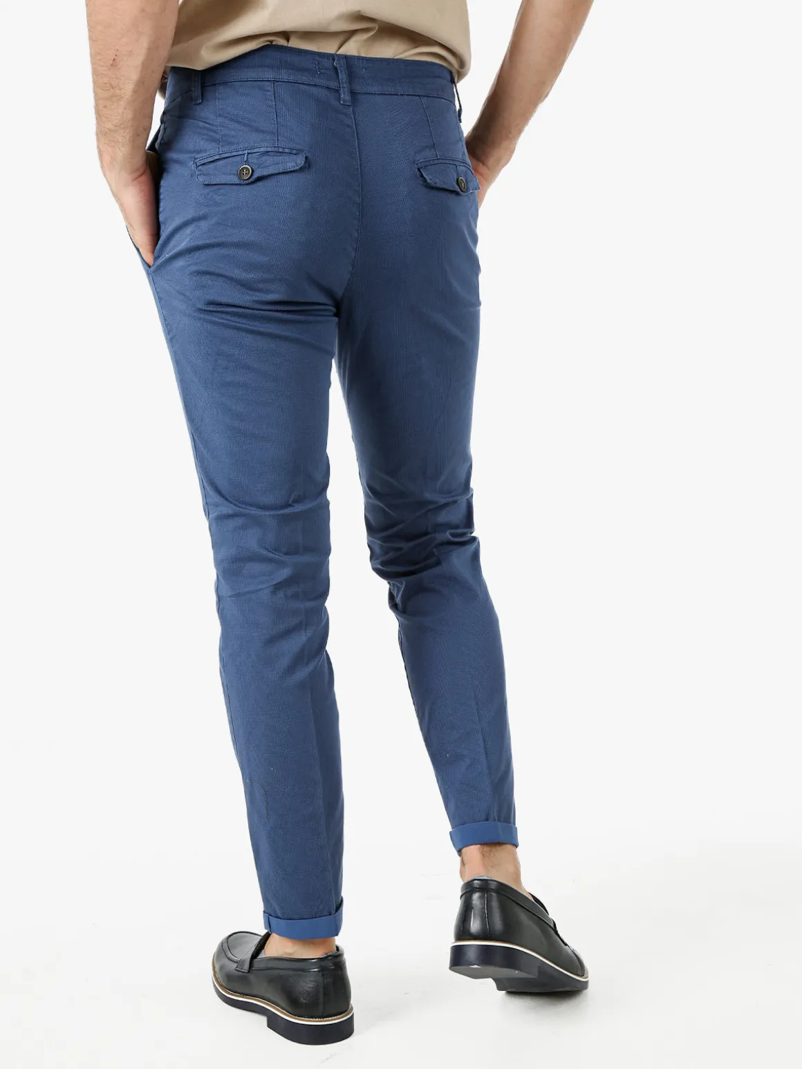 X-Cape Pantaloni slim fit da uomo in cotone - blu