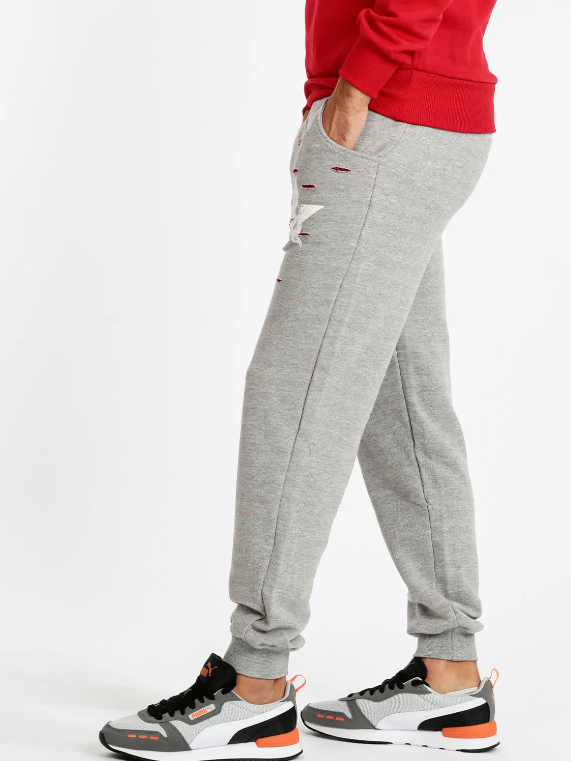 X-Cape Pantaloni sportivi in felpa uomo con stampa