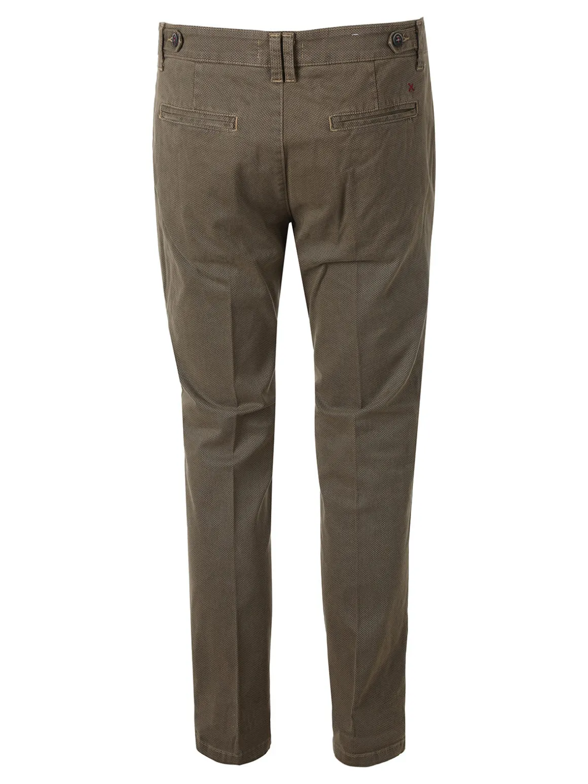 X-Cape Pantaloni uomo slim fit con stampa micro texture - tabacco