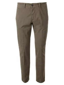 X-Cape Pantaloni uomo slim fit con stampa micro texture - tabacco