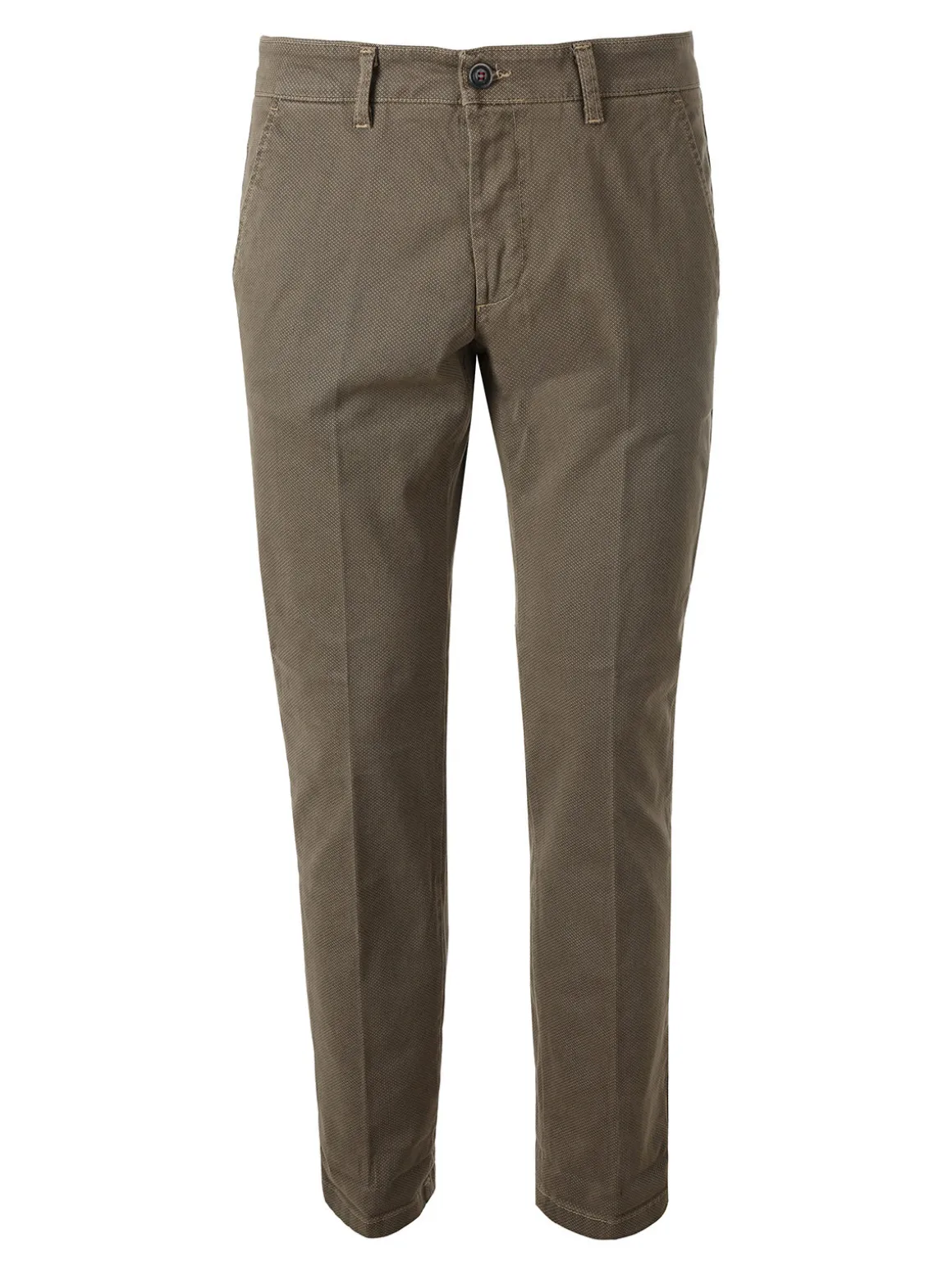 X-Cape Pantaloni uomo slim fit con stampa micro texture - tabacco