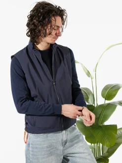 X-Cape Smanicato da uomo leggero e antivento - blu scuro