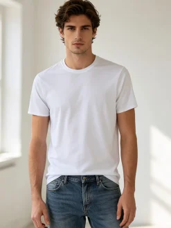 X-Cape T-shirt girocollo da uomo in tessuto tecnico traspirante - bianco