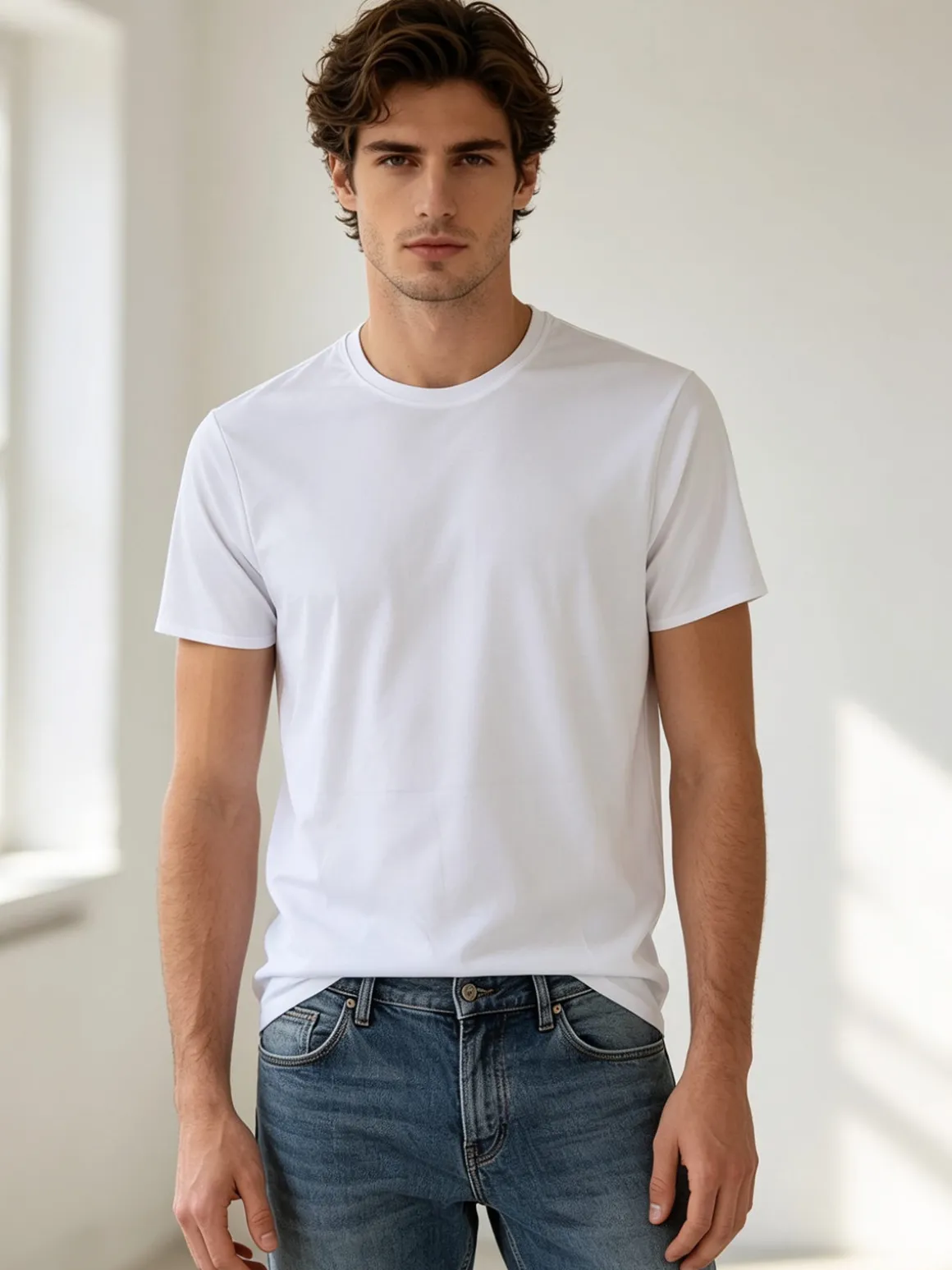 X-Cape T-shirt girocollo da uomo in tessuto tecnico traspirante - bianco