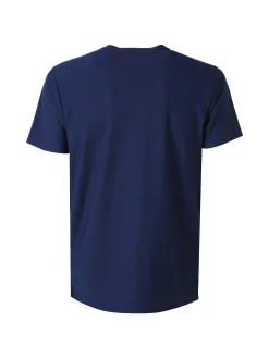 X-Cape T-shirt girocollo da uomo in tessuto tecnico traspirante - blu scuro
