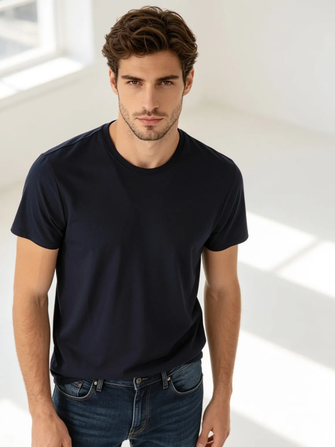 X-Cape T-shirt girocollo da uomo in tessuto tecnico traspirante - nero