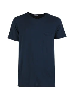 X-Cape T-shirt uomo in cotone con taschino - blu scuro