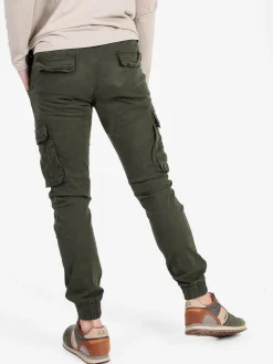 X-Feel Pantaloni casual da uomo con tasconi laterali e polsini