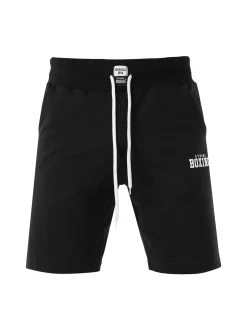 Xtreme Boxing Bermuda da uomo in cotone con coulisse e logo - nero