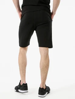 Xtreme Boxing Bermuda da uomo in cotone con coulisse e logo - nero