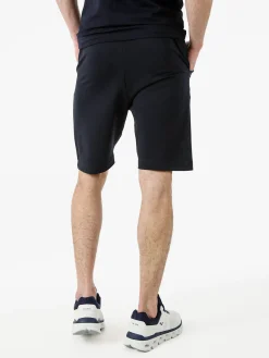 Xtreme Boxing Bermuda da uomo in cotone con coulisse e logo - blu scuro