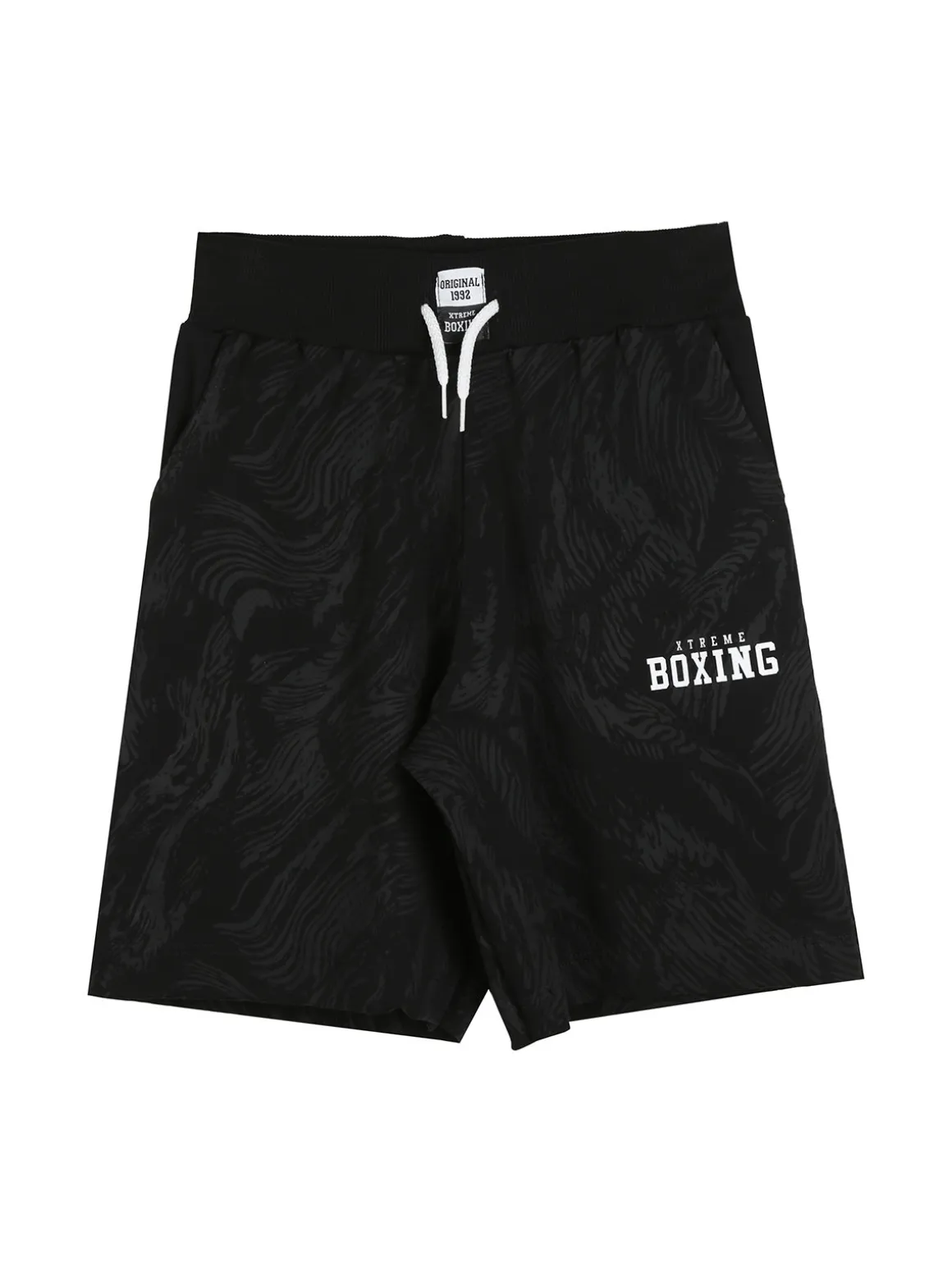 Xtreme Boxing Bermuda sportivi da ragazzo con coulisse - nero