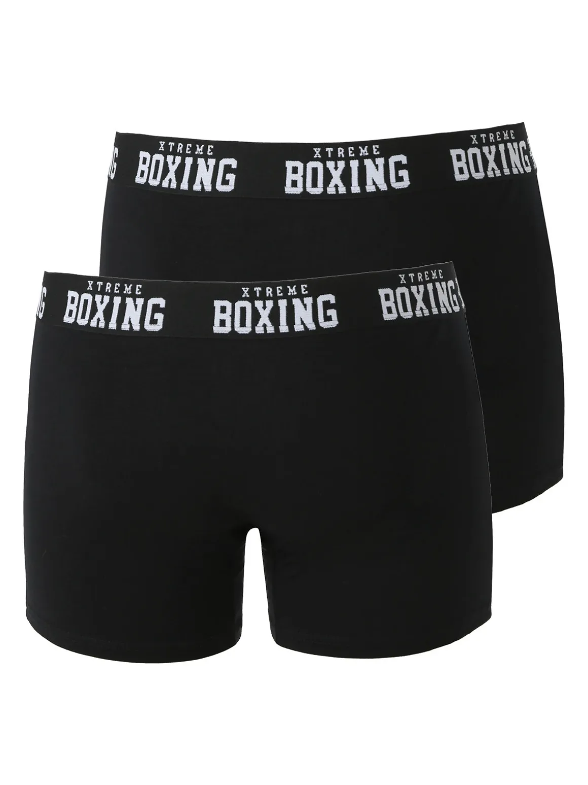 Xtreme Boxing Confezione da 2 boxer uomo in cotone - nero