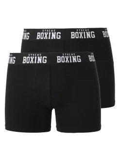 Xtreme Boxing Confezione da 2 boxer uomo in cotone - nero