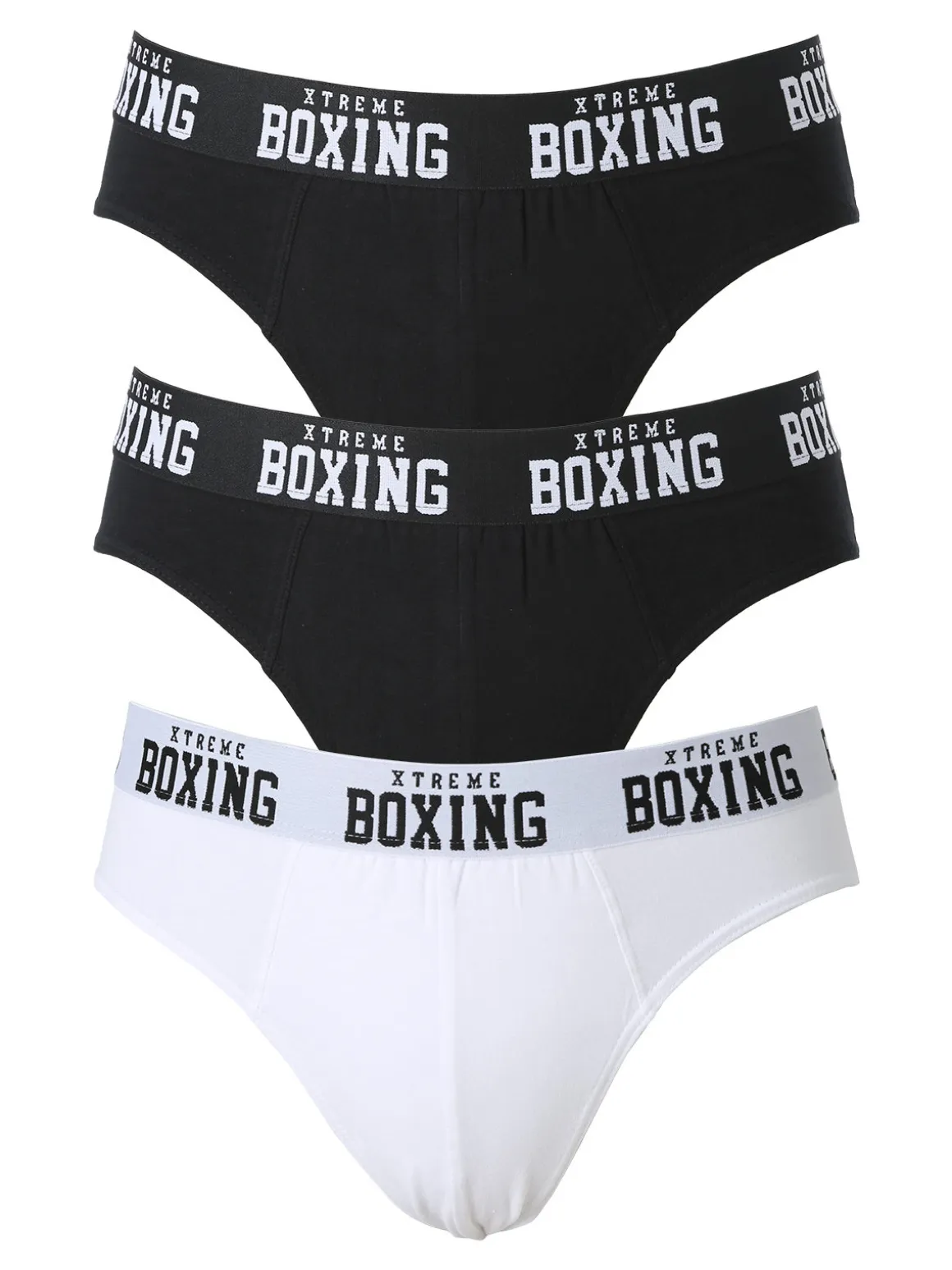 Xtreme Boxing Confezione da 3 slip uomo in cotone