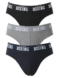 Xtreme Boxing Confezione da 3 slip uomo in cotone