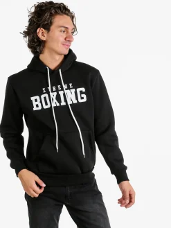 Xtreme Boxing Felpa da uomo con cappuccio - nero