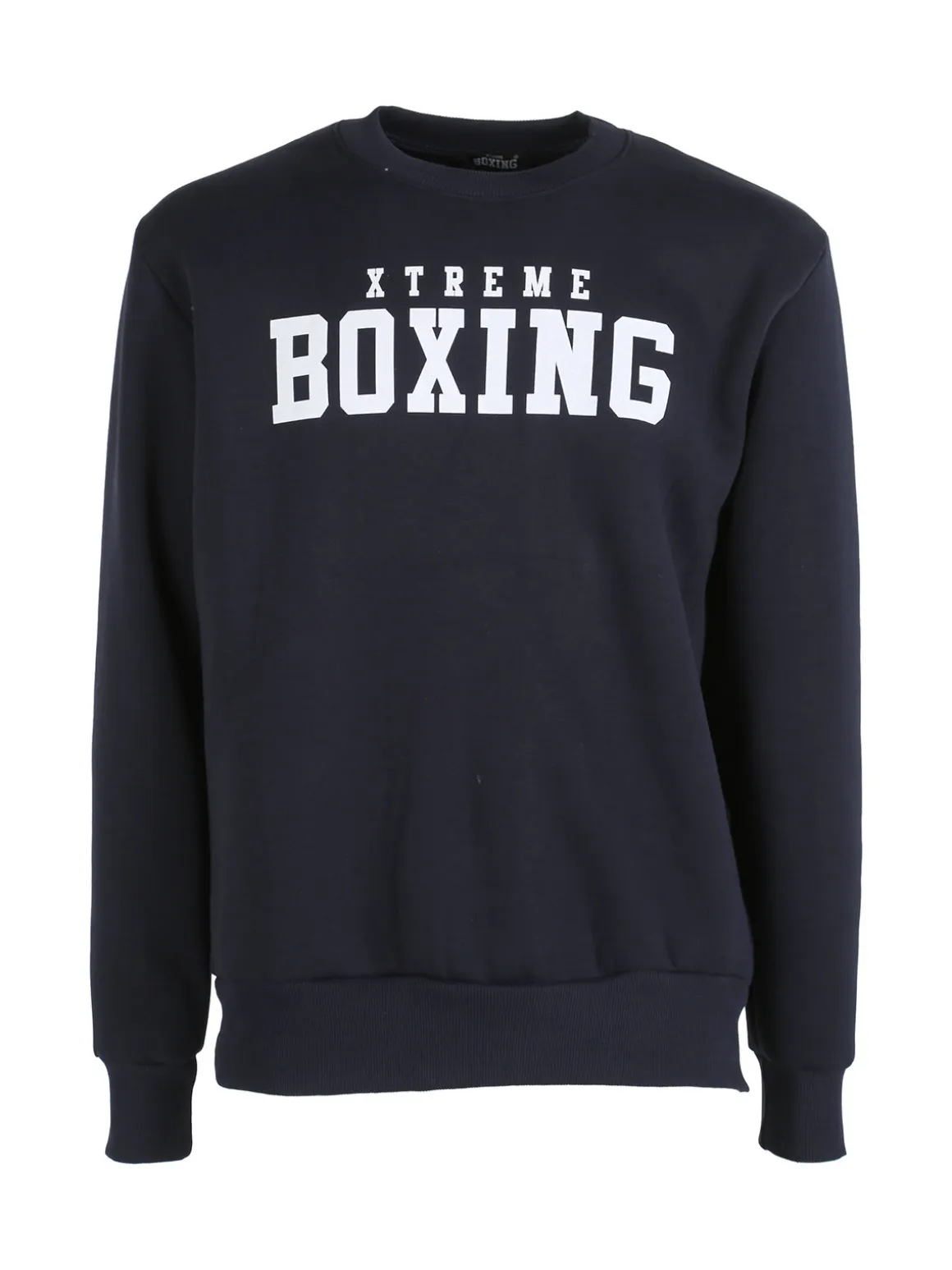 Xtreme Boxing Felpa girocollo da uomo invernale con logo - blu scuro
