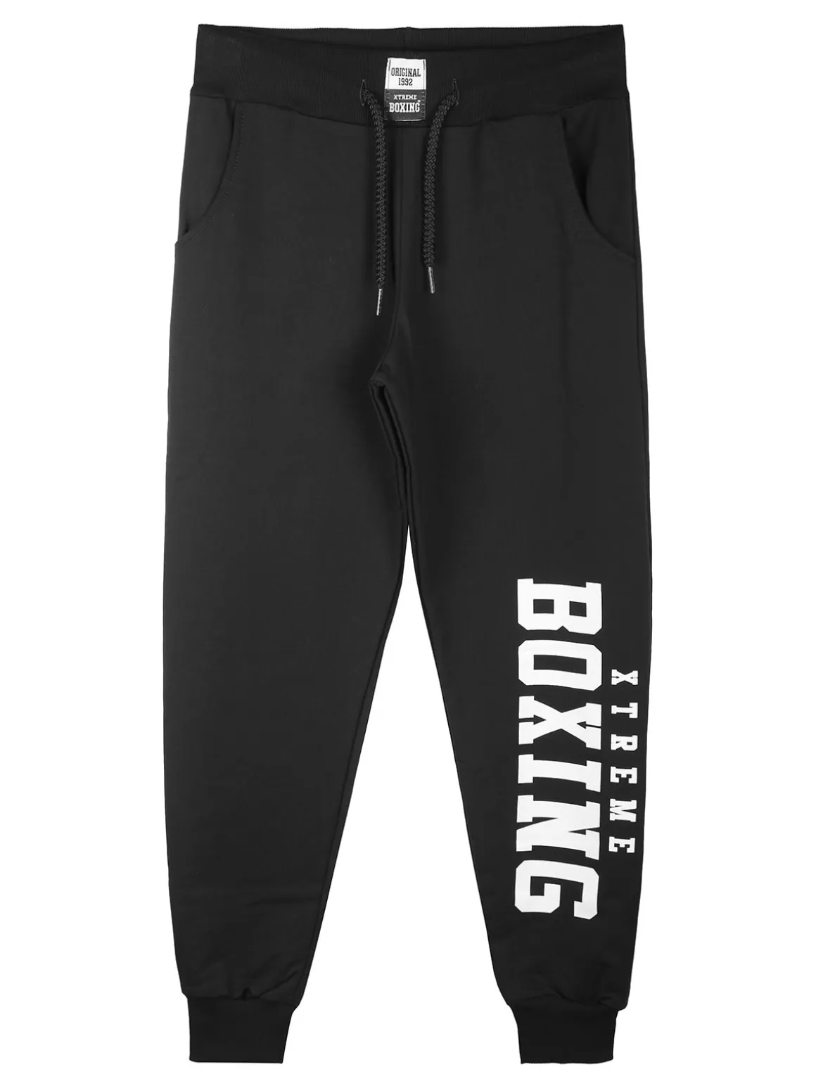Xtreme Boxing Pantaloni sportivi da ragazzo con coulisse e polsini