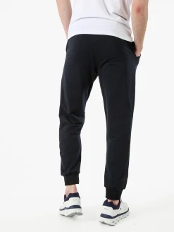 Xtreme Boxing Pantaloni sportivi da uomo in cotone con coulisse e polsini - blu scuro