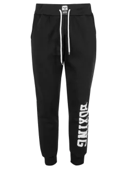 Xtreme Boxing Pantaloni tuta da uomo felpati con logo - nero