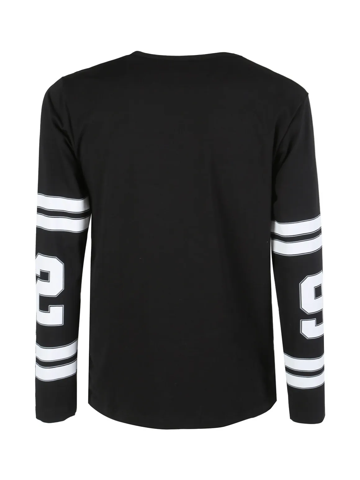 Xtreme Boxing T-shirt da uomo a maniche lunghe con logo - nero