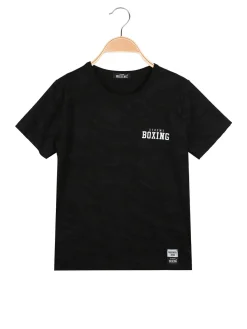 Xtreme Boxing T-shirt girocollo da ragazzo - nero