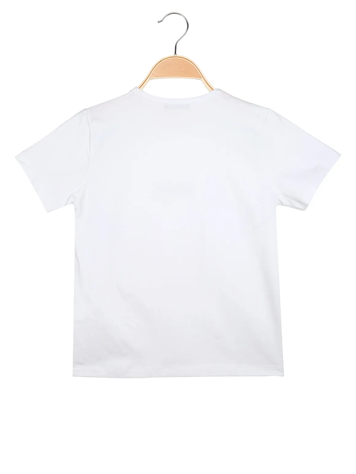 Xtreme Boxing T-shirt girocollo da ragazzo in cotone con logo - bianco