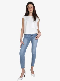 Yep Praise Jeans donna skinny con strass