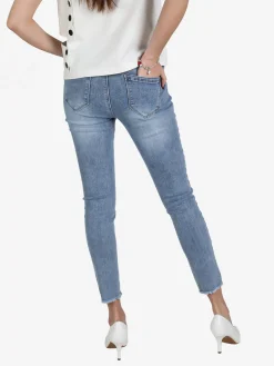 Yep Praise Jeans donna skinny con strass